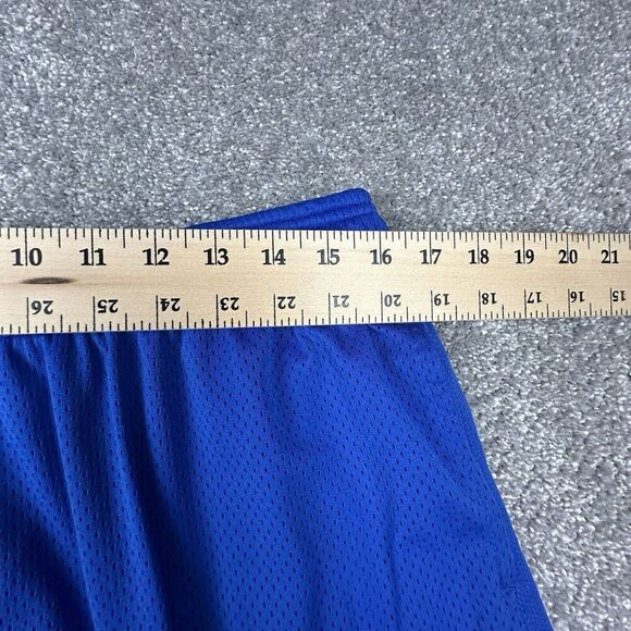Nike Dri-Fit Basketball Shorts Mens XL Blue Knit Activewear Y2K Athletic Sports - Picture 2 of 8